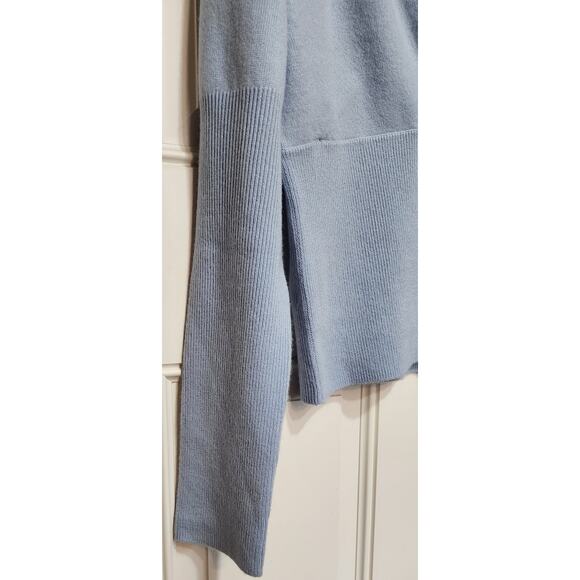 Willie Smith Cashmere Blue V Neck Sweater - Picture 5 of 6